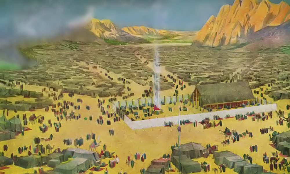 The Israelite camp.